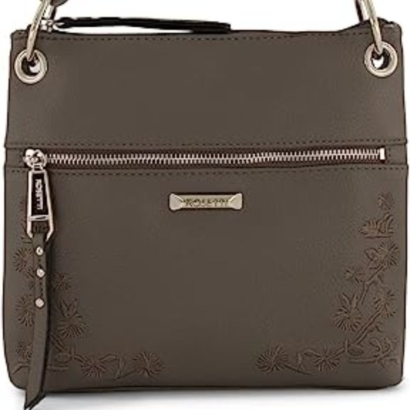 Rosetti Bodhi Floral Embroidery Mini Crossbody Bag Soft | Olive Green | NWT - Picture 1 of 6